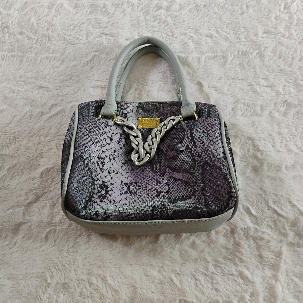 Luv Betsey By Betsey Johnson Iridescent Snake Print Satchel